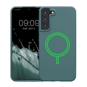 Husa Kwmobile pentru Samsung Galaxy S22 Plus, Verde deschis, Silicon, KWM000021RC002C - Img 2