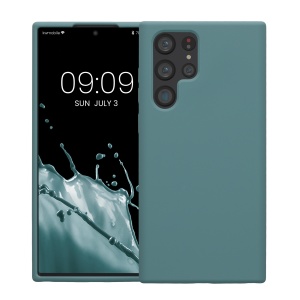 Husa Kwmobile pentru Samsung Galaxy S22 Ultra, Verde, Silicon, 56765.206 - Img 2
