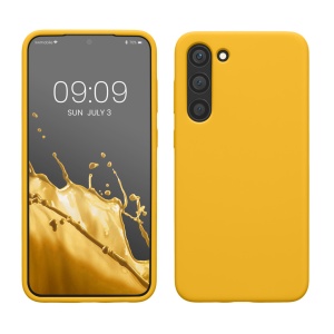 Husa Kwmobile pentru Samsung Galaxy S23 Plus, Galben, Silicon, 60274.165 - Img 1