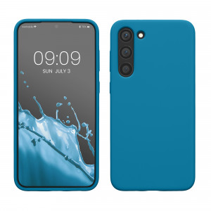 Husa kwmobile pentru Samsung Galaxy S23 Plus, Silicon, Albastru, 60274.224 - Img 1