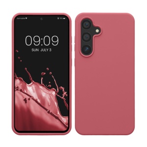 Husa Kwmobile pentru Samsung Galaxy S24 FE, Roz inchis, Silicon, KWM000021WA010C - Img 1