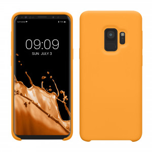 Husa kwmobile pentru Samsung Galaxy S9, Silicon, Portocaliu, 44182.150 - Img 1