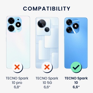 Husa Kwmobile pentru Tecno Spark 10, Negru, Silicon, 61755.47 - Img 6