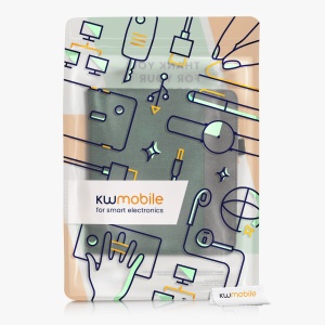 Husa Kwmobile pentru Tolino Epos 3, Verde inchis/Gri, Textil, KWM000017KY002C - Img 8