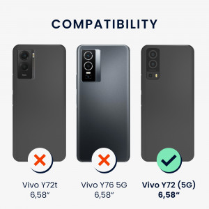 Husa Kwmobile pentru Vivo Y72 5G, Silicon, Violet, 59095.167 - Img 6