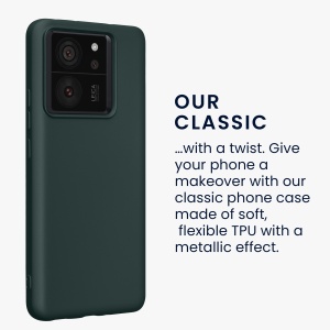 Husa Kwmobile pentru Xiaomi 13T/13T Pro, Verde inchis, Silicon, KWM000020IW003C - Img 3