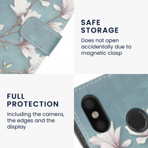 Husa Kwmobile pentru Xiaomi Mi Max 3, Piele ecologica, Multicolor, 57714.01 - Img 6