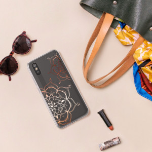 Husa Kwmobile pentru Xiaomi Redmi 9A/Redmi 9AT, Silicon, Transparent/Rose Gold, 57092.02 - Img 3