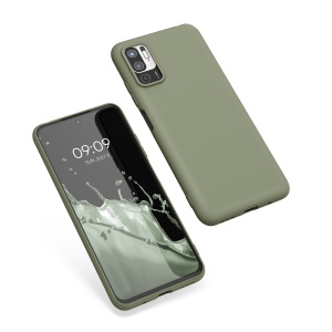 Husa Kwmobile pentru Xiaomi Redmi Note 10 5G, Verde deschis, Silicon, KWM000012ZM028C - Img 2