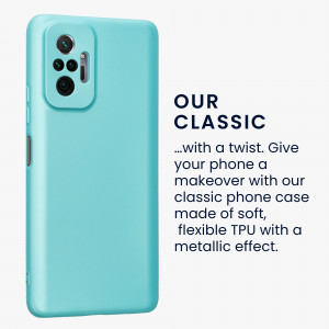Husa kwmobile pentru Xiaomi Redmi Note 10 Pro, Silicon, Verde, 54552.231 - Img 2