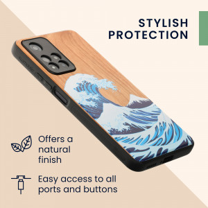 Husa Kwmobile pentru Xiaomi Redmi Note 11 Pro Plus 5G, Lemn, Multicolor, 58100.03 - Img 7