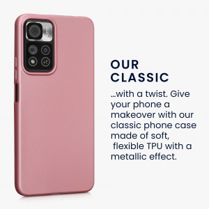 Husa Kwmobile pentru Xiaomi Redmi Note 11 Pro Plus 5G, Silicon, Rose Gold, 59142.31 - Img 4