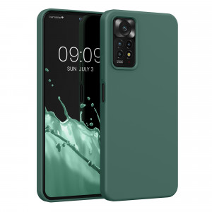 Husa Kwmobile pentru Xiaomi Redmi Note 11 Pro/Redmi Note 11 Pro 5G, Silicon, Verde, 57373.166 - Img 1