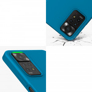 Husa Kwmobile pentru Xiaomi Redmi Note 11 Pro/Redmi Note 11 Pro 5G, Silicon, Albastru, 57373.224 - Img 8