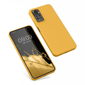 Husa Kwmobile pentru Xiaomi Redmi Note 11 Pro/Redmi Note 11 Pro 5G, Silicon, Galben, 57373.191 - Img 2