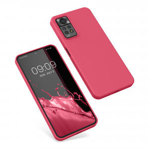 Husa Kwmobile pentru Xiaomi Redmi Note 11 Pro/Redmi Note 11 Pro 5G, Silicon, Roz, 57373.238 - Img 2