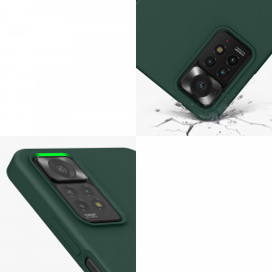 Husa Kwmobile pentru Xiaomi Redmi Note 11 Pro/Redmi Note 11 Pro 5G, Silicon, Verde, 57373.169 - Img 8