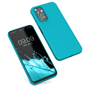 Husa Kwmobile pentru Xiaomi Redmi Note 11/Redmi Note 11s, Albastru deschis, Silicon, KWM0000150V053C - Img 2
