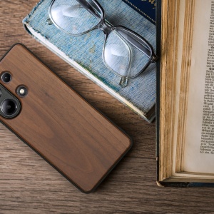 Husa Kwmobile pentru Xiaomi Redmi Note 13, Maro, Lemn/Silicon, KWM000020LU001C - Img 3