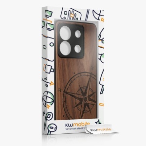 Husa Kwmobile pentru Xiaomi Redmi Note 13 Pro 5G, Maro, Lemn/Silicon, KWM000020MN001C - Img 7