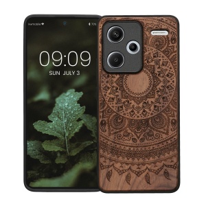 Husa Kwmobile pentru Xiaomi Redmi Note 13 Pro Plus 5G, Maro, Lemn/Silicon, KWM000020KL003C - Img 2