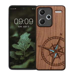 Husa Kwmobile pentru Xiaomi Redmi Note 13 Pro Plus 5G, Maro, Lemn/Silicon, KWM000020KL004C - Img 2