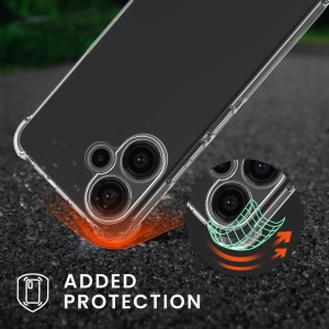 Husa Kwmobile pentru Xiaomi Redmi Note 13 Pro Plus 5G, Transparent/Negru, Silicon, KWM000020MU001C - Img 5