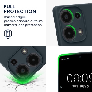 Husa Kwmobile pentru Xiaomi Redmi Note 13 Pro, Verde inchis, Silicon, KWM000020NZ002C - Img 4