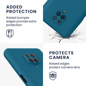 Husa Kwmobile pentru Xiaomi Redmi Note 9S/Redmi Note 9 Pro/Redmi Note 9 Pro Max, Silicon, Albastru, 56562.224 - Img 4
