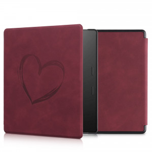Husa pentru Amazon Kindle Oasis 10, Kwmobile, Rosu, Piele ecologica, 56972.05 - Img 1