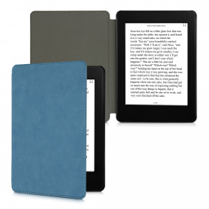 Husa pentru Amazon Kindle Paperwhite 11, Kwmobile, Albastru, Piele ecologica, 57159.78 - Img 2