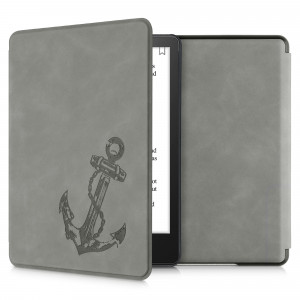 Husa pentru Amazon Kindle Paperwhite 11, Kwmobile, Gri, Piele ecologica, 56257.09 - Img 1