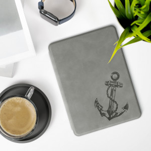 Husa pentru Amazon Kindle Paperwhite 11, Kwmobile, Gri, Piele ecologica, 56257.09 - Img 3