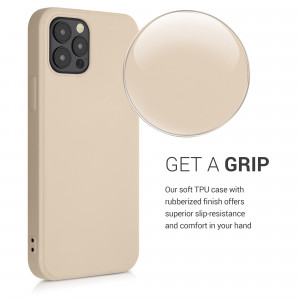 Husa pentru Apple iPhone 12 / iPhone 12 Pro, Silicon, Crem, 53844.154 - Img 5