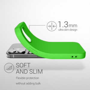 Husa pentru Apple iPhone 12 / iPhone 12 Pro, Silicon, Verde, 53938.159, kwmobile - Img 3