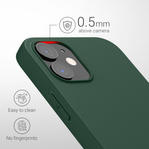 Husa pentru Apple iPhone 12 / iPhone 12 Pro, Silicon, Verde, 53938.169 - Img 4