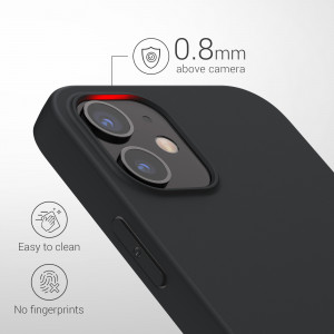 Husa pentru Apple iPhone 12 Mini, Silicon, Negru, 53042.47 - Img 4