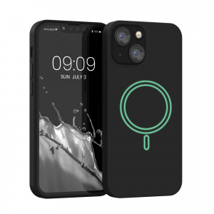 Husa pentru Apple iPhone 13 Mini, Silicon, Negru, 56558.01, kwmobile - Img 1