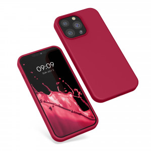 Husa pentru Apple iPhone 13 Pro, Silicon, Rosu, 55880.229, kwmobile - Img 2