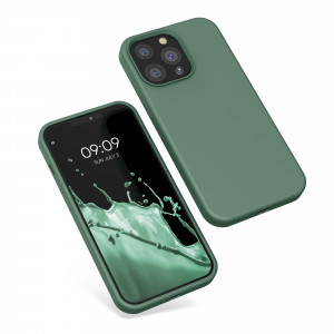 Husa pentru Apple iPhone 13 Pro, Silicon, Verde, 55880.166, kwmobile - Img 2