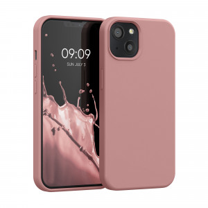 Husa pentru Apple iPhone 13, Silicon, Roz, 55878.193, kwmobile - Img 1