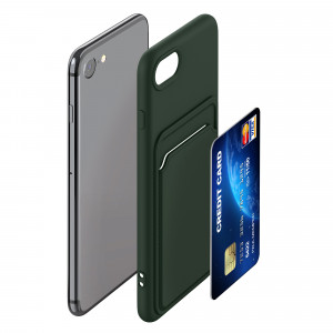 Husa pentru Apple iPhone 8 / iPhone 7 / iPhone SE 2, Silicon, Verde, 55117.80, kwmobile - Img 7