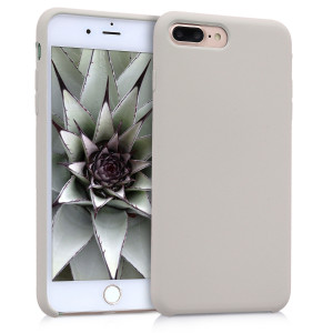 Husa pentru Apple iPhone 8 Plus / iPhone 7 Plus, Silicon, Bej, 40842.96 - Img 1