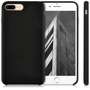 Husa pentru Apple iPhone 8 Plus / iPhone 7 Plus, Silicon, Negru, 40842.01 - Img 2