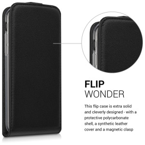 Husa pentru Apple iPhone X / iPhone XS, Piele ecologica, Negru, 42514.01 - Img 3