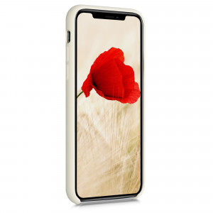 Husa pentru Apple iPhone X / iPhone XS, Silicon, Bej, 46313.204 - Img 3