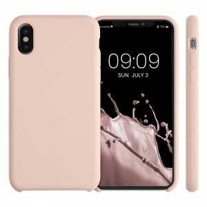 Husa pentru Apple iPhone X / iPhone XS, Silicon, Roz, 42495.225, kwmobile - Img 2