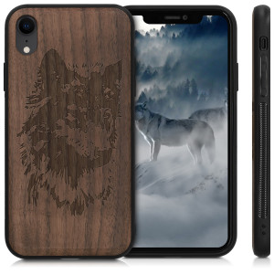 Husa pentru Apple iPhone XR, Lemn, Maro, 46748.04 - Img 2