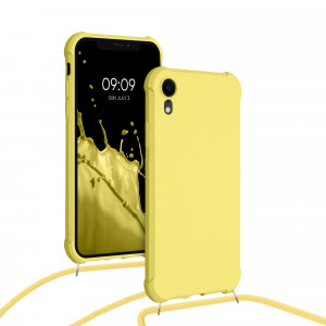 Husa pentru Apple iPhone XR, Silicon, Galben, 49917.158, kwmobile - Img 5