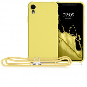 Husa pentru Apple iPhone XR, Silicon, Galben, 49917.158, kwmobile - Img 8